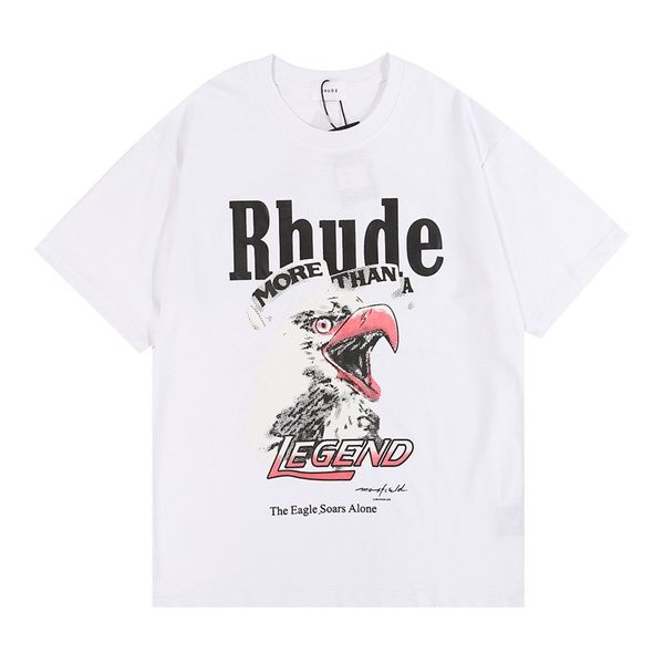 

designer new 2023 men's womens t-shirts crafted summer rhude fashion brand causal short sleeves mens womens tees, White;black