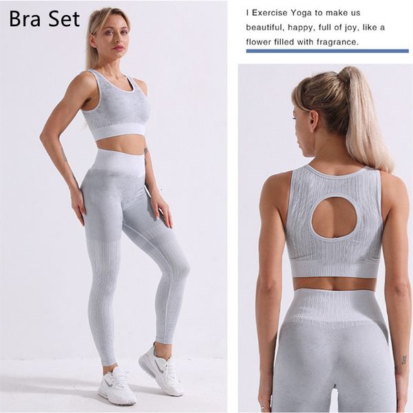 gray bra set