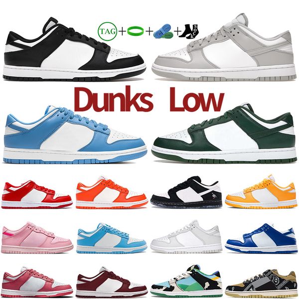

low dunks skate casual shoes designer men women sb sneakers white black panda triple pink university red unc chunky dunky grey fog trainers