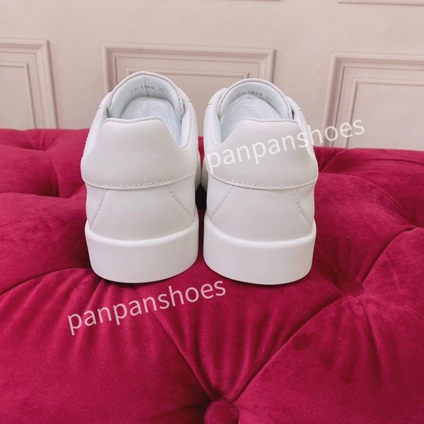 

new casual shoes men women travel leather lace-up sneaker cowhide fashion lady flat designer running trainers letters woman shoe platform me, Black