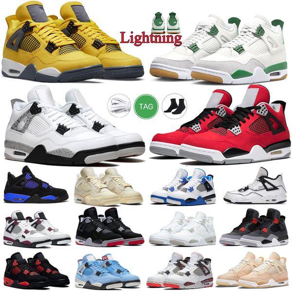 

basketball shoes jumpman og 4s canvas military blak 4 fire red university blue sail pure money desert moss military blue cool sports trainer
