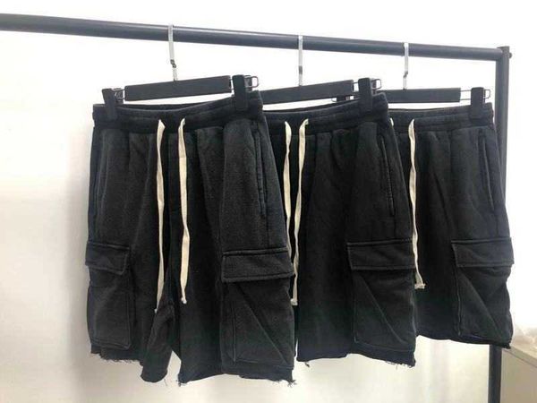 

men's shorts high street ins same heavy industry organ bag design used loose edge shorts beach pants, White;black