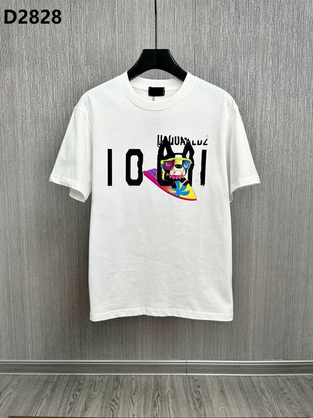 

23ss letter print t-shirt d2 dsq icon gg cotton men's t-shirts shorts cotton poloshirt black shirt tee hip hop men women t shirts dt72, White;black