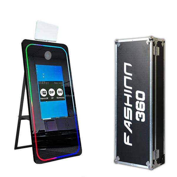 

fashinn360 65inch touch screen easy selfie mirror led p booth machine