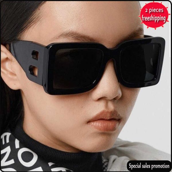 

brand design sunglasses family's new personality letter ox sunglass men's and women's fashion ins.com red star same style 431, White;black