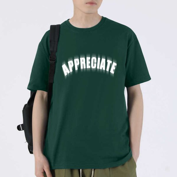 

men's t-shirts 200g letter t-shirt fashion oversize couple short sleeve half sleeve american short sleeve men's t-shirt, White;black