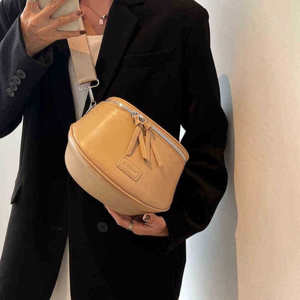 

waist bags luxury semicircle saddle high cortex pu fanny pack purse fashion woman crossbody chest summer female belt 220711