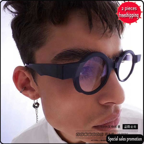 

brand design sunglasses german fashion brand personalized round frame plate mask k32ins same kuboraum, White;black