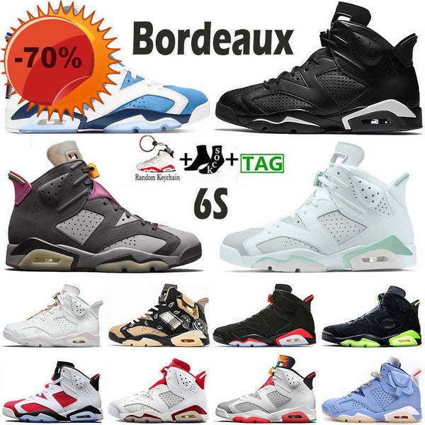 

tn new athletic shoes jumpman vi 6 6s men basketball shoes mint foam electric green midnight navy university blue bordeaux hare unc