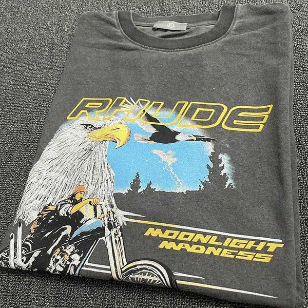 

2023ss spring summer thick fabric t shirt men women gray short sleeve tees, White;black