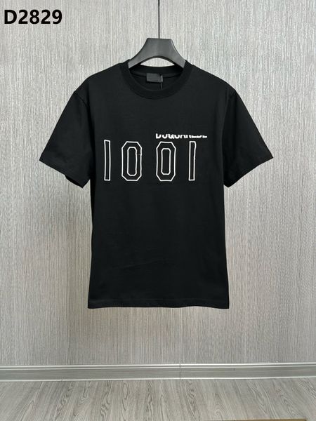 

letter print men t-shirt d2 23ss dsq icon gg cotton men's t-shirts shorts cotton tee poloshirt shirt men black t shirt tee hip hop men, White;black