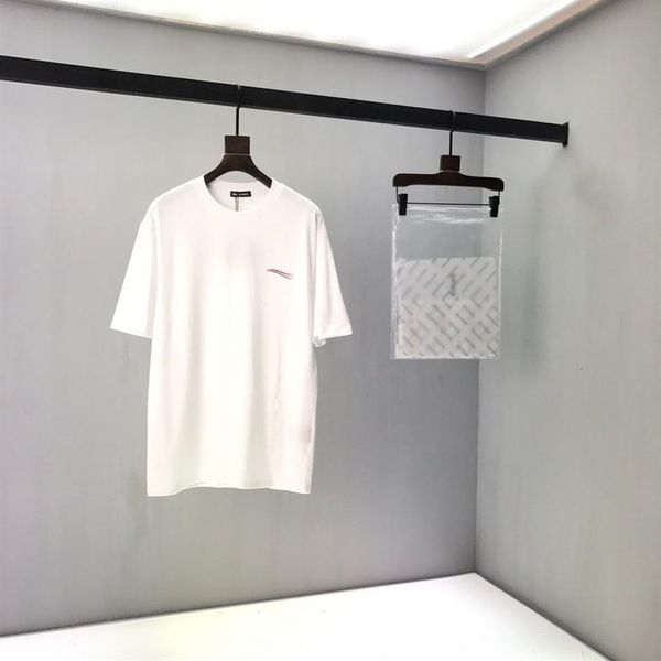 

2021ss spring and summer new high grade cotton printing short sleeve round neck panel t-shirt size m-l-xl--xxxl color black w255w, Black;brown
