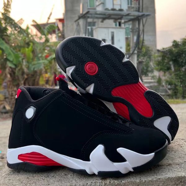 

basketball shoes jumpman 14 14s bred black red white mens men sports sneakers