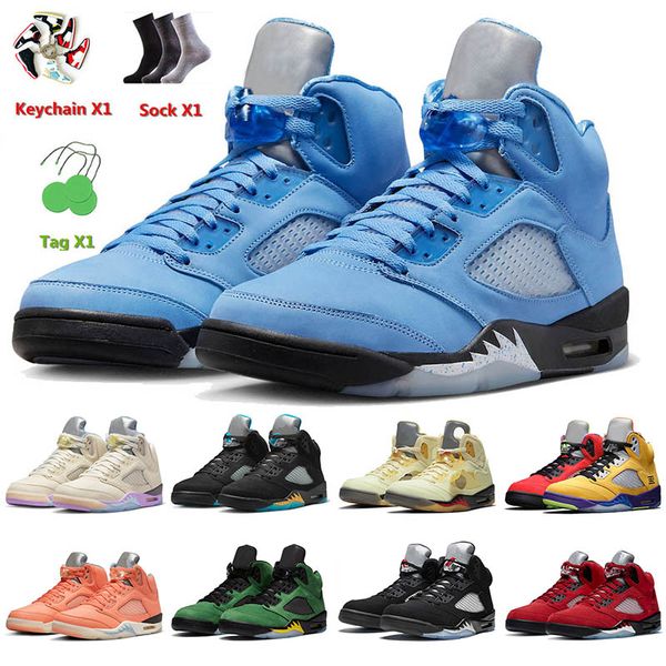 

2023 jumpman 5 5s mens basketball shoes concord off noir unc maniere black raging bull aqua fire red green bean easter sail men trainers spo