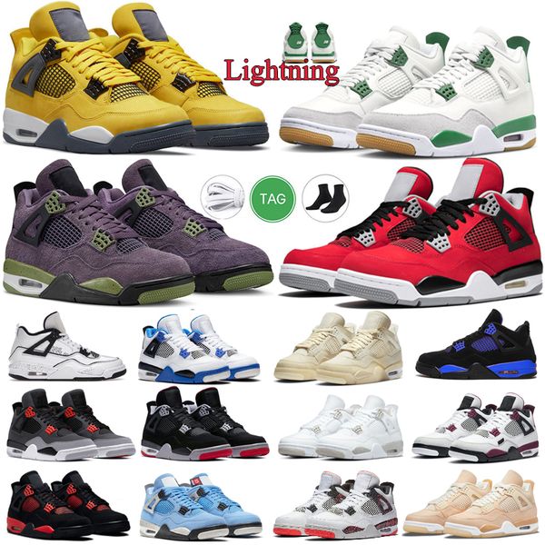 

jumpman basketball shoes og 4s canvas blak 4 fire red university blue sail pure money desert moss military blue outdoor sports trainers snea