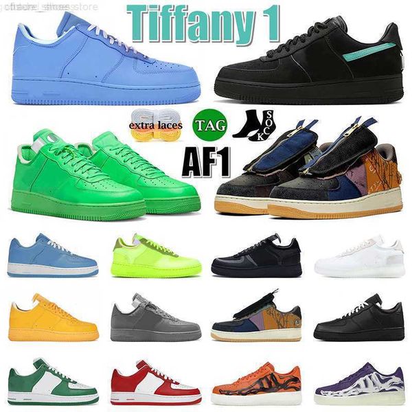 

tiffany af1 sneakers running shoes designer airforce 1 offs white af1 mca university blue brooklyn classic triple white volt ts travis scott, Black