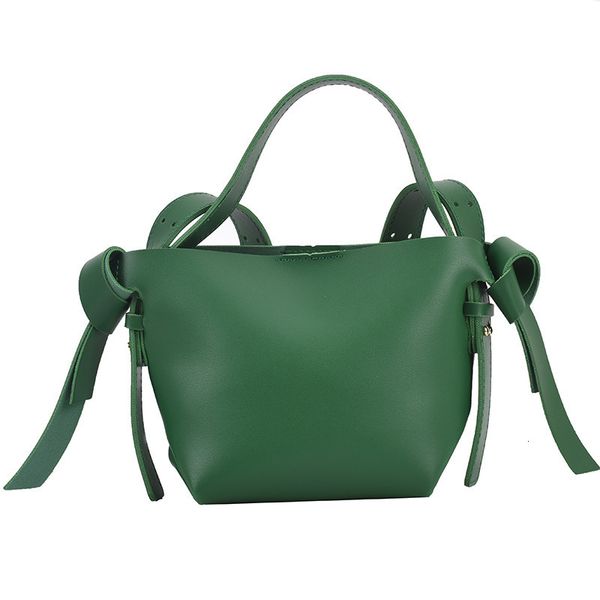 

evening bags korean simple texture portable bucket ins knotted bow tote womens single shoulder crossbody clutch bag 230320