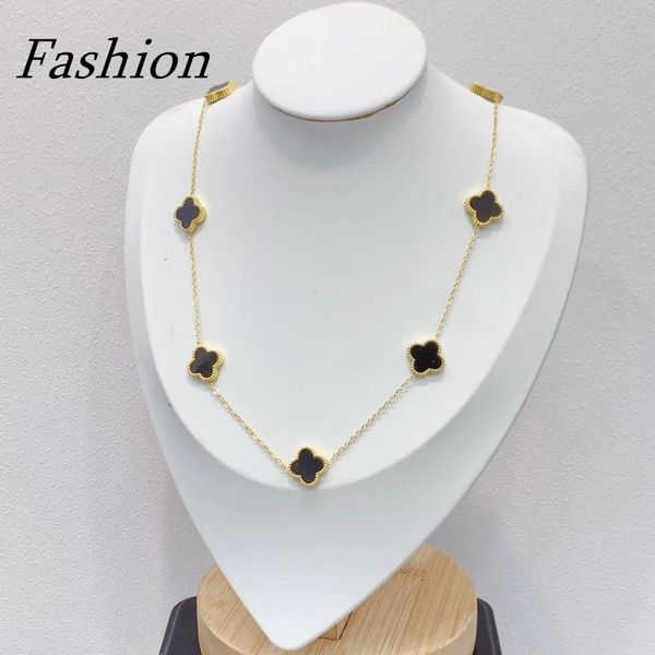 

popular design 7 clover pendant necklace 5 clovers bracelet for women gift, Silver