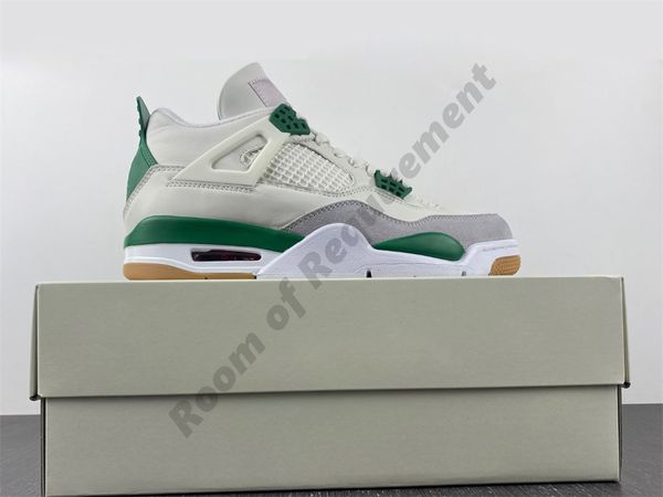 

2023 jumpman 4 4s basketball shoes sneakers pine green sail pine green-neutral grey-white dr5415-103