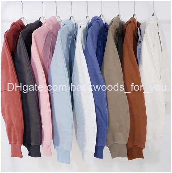 

outfits lu yoga scuba hoodies womens sports leisure half zip jacket plush hoodie gym clothes casual running fitness coat drop delive dh8uk