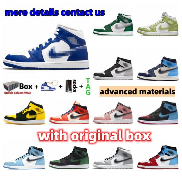 

jumpman new jorden 1s men women basksetball shoes bordeaux brotherhood dark mocha chicago obsidian bubble gum fragment shadow trainers sport, Black