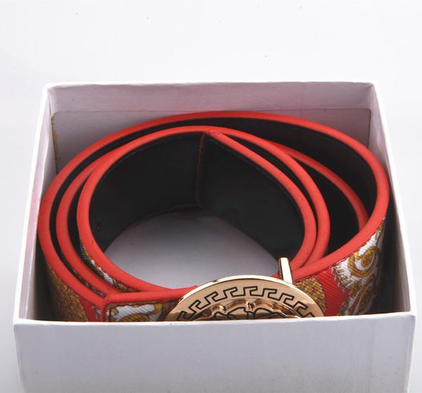 

3.8cm man's head buckle mens designer belts womens belt leather black snake big gold buckle classic casual pearl belt ceinture 105-125c, Black;brown
