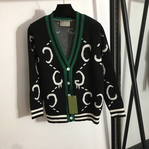 

2021 sweater cardigan women autumn winter new v neck single breasted loose short thicken sweater sweet long sleeve knitting top, White;black