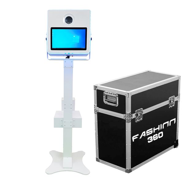 

fashinn360 white open air p booth with ring light for parties