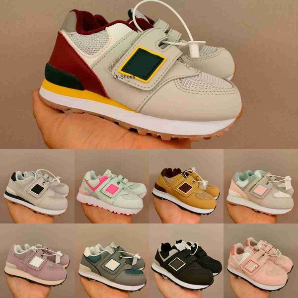 

kids shoes nb designer 574 boys sport sneaker toddlers girls youth kid children infants hook loop trainers infants baby black dark blue