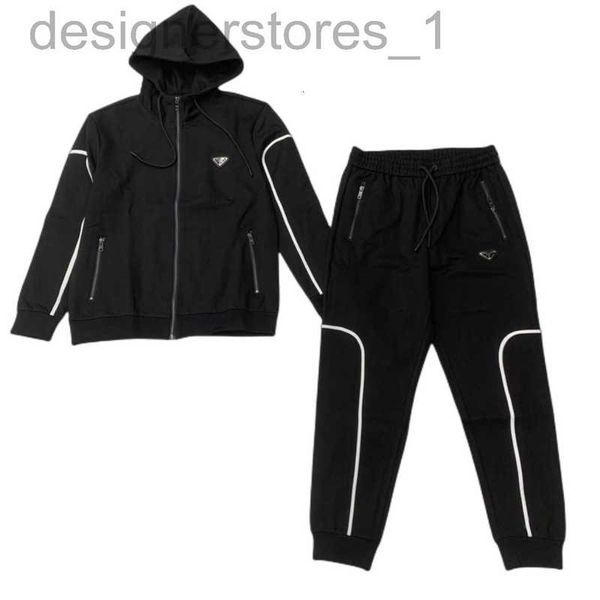 

designer men's tracksuits splice zipper sweater pair with panties leisure sports style -3xl thickened waffle fabric casual suit feels, Gray