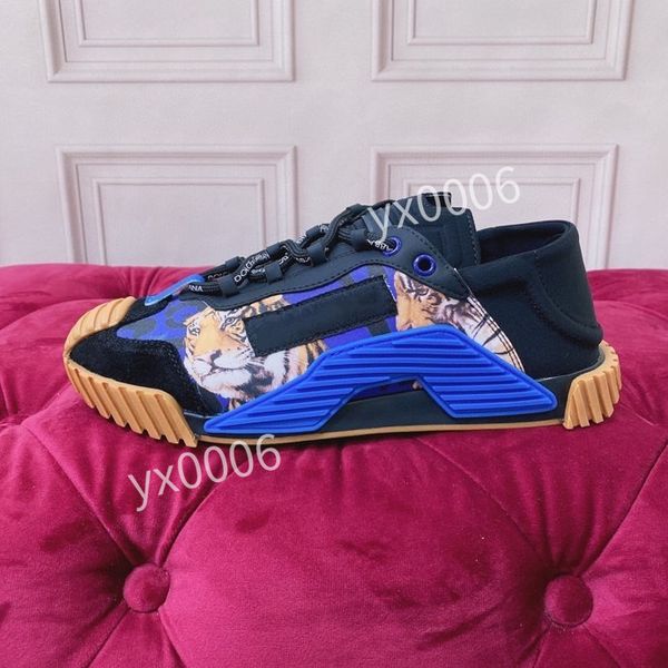 

2023new designer sneaker casual shoes men fashion mesh calfskin patchwork black white sneakers knit technical platform trainers