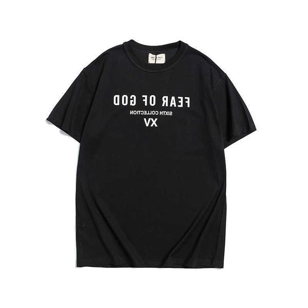 

foggg casual cool shirts high street season 6 fogg xv letter round neck short sleeve s-xl fashion men's fashion women's loose t-sh, White;black