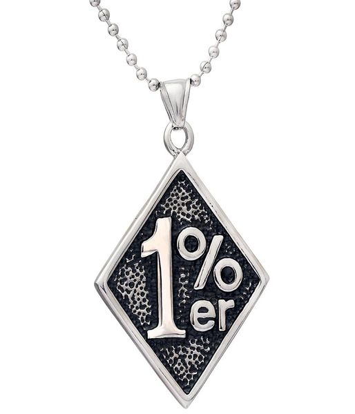 

pendant necklaces silver color gold men 1er one percenter outlaw biker motorcycle club stainless steel pendantpendant4965941