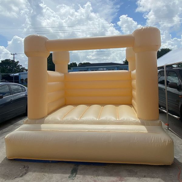 

commercial white bounce house 10x10ft inflatable full pvc jumping bouncy castle bouncer castles jumper with blower for wedding events party