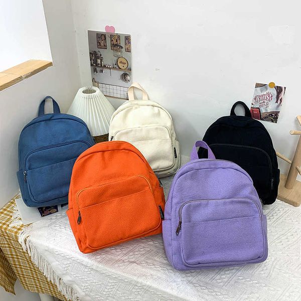 

style schoolbag women new simple canvas casual backpack women
