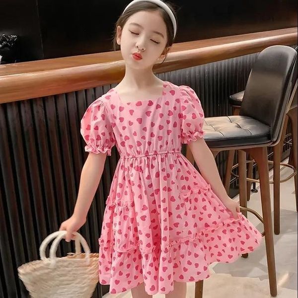 

girl's dresses girls dress summer 9 kids clothes fashion 10 girl children's 8 princess floral dress 7 girl size 2 to 12 years old, Red;yellow