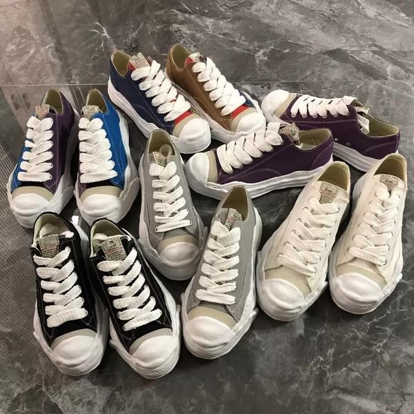 

maison with box mihara yasuhiro mmy low sneakers designers canvas shoes og sole banana high low neaker women mens platform basketball zy