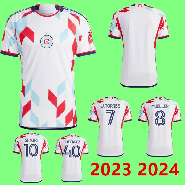 

chicago white fire 2023 soccer jerseys away shaqiri 10 j.torres 7 mueller 8 gutierrez 40 23 24 jersey football shirts 2024 fan fans player v, Black;yellow