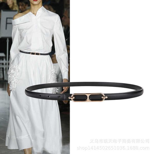 

genuine leather smooth button women's belt simple versatile style decorative shirt suit dress merchant, Silver