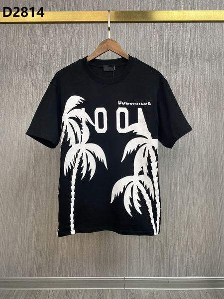 

men d2 23ss t-shirt letter print dsq icon gg cotton men's t-shirts shorts cotton tee poloshirt shirt men black t shirt tee hip hop men, White;black