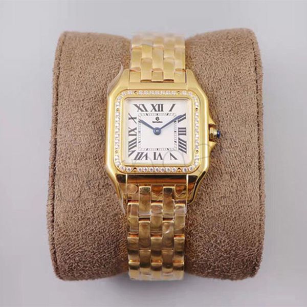 

wristwatch classic men for luxury women square watch genuine stainless steel mechanical watch case and bracelet fashion wristwatch handbook, Slivery;golden