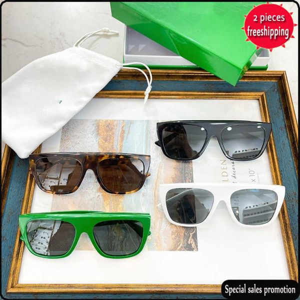 

brand design sunglasses 2023 new b family plate box sunglass ins network red same face show small bv1060 uv400 high quality, White;black