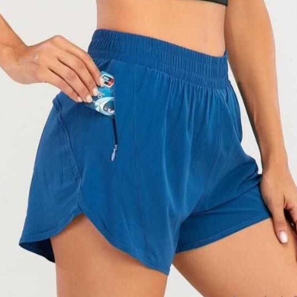 

lululemens shaping yoga multicolor loose breathable quick drying sports y shorts women's underwears pocket trouser skirt, Gray