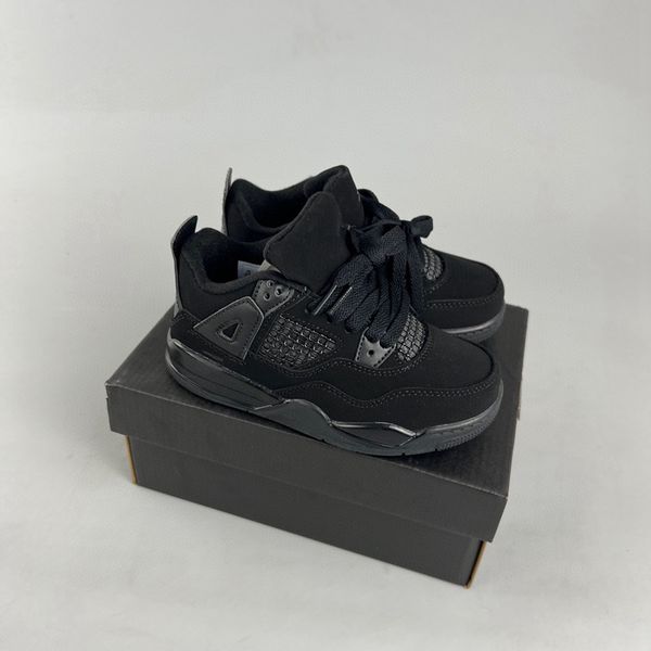

kids shoes jumpman pine green iv basketball shoes outdoor sports sneaker sail muslin fire red white oreo cool grey bred motorsports pale cit, Black