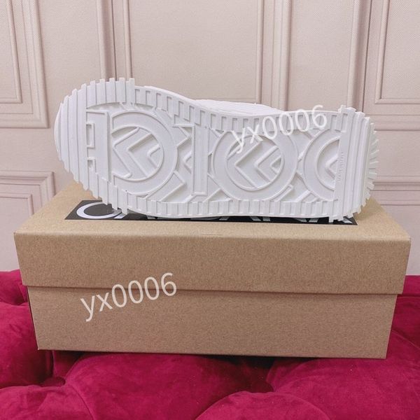 

new women designer sneaker casual shoes women fashion mesh calfskin patchwork black white sneakers knit technical platform trainers2023