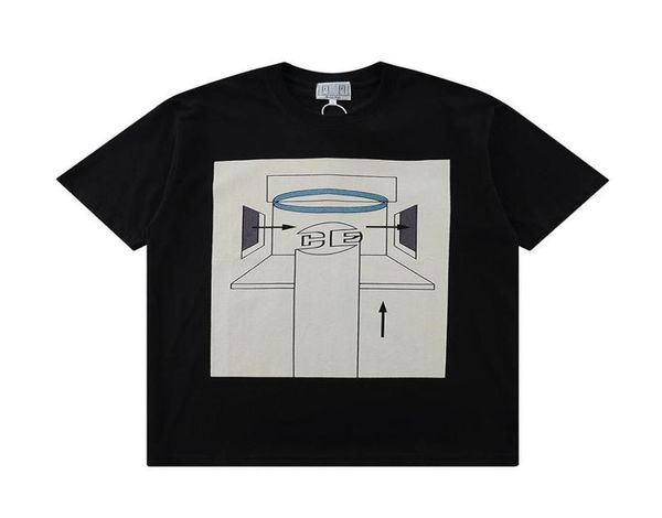 

men039s tshirts high street brand cavempt abstract print tee oversized tshirt women streetwear clothing6785901, White;black
