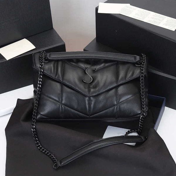 

soft sheepskin women loulou puffer shoulder crossbody bags classic envelope bag chain cross designer handbags purse