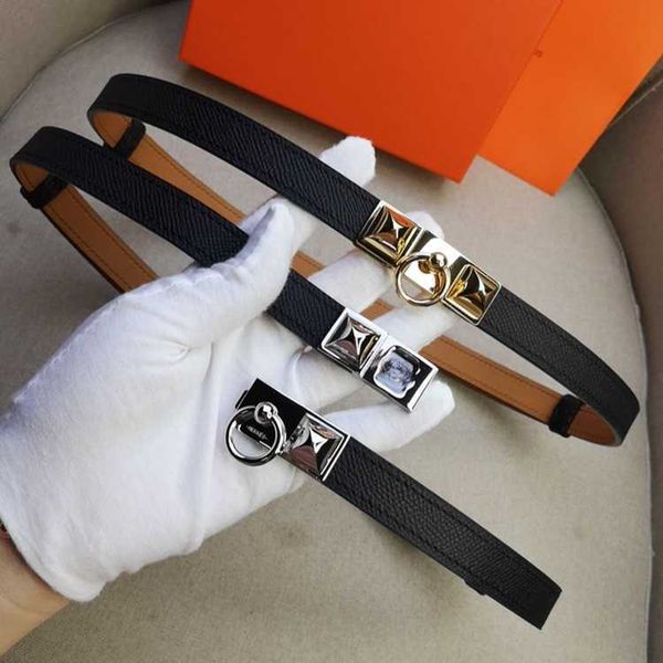 

women's layer cow leather h belt fashion kelly 17cm versatile boutique women's pants, Silver