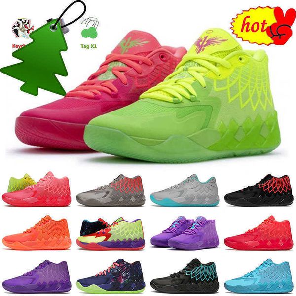 

roller shoes classic designer mens lamelo 1 ball basketball shoes mb.01 rick and moty rock all blue buzz queen x men tennis sports shoe, Black