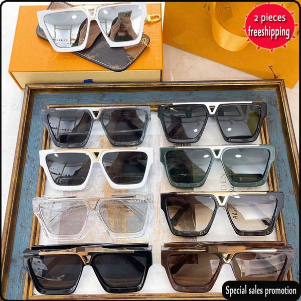 

brand design sunglasses 2023 new sunglass fashion women's network red same street p personality box men's z1502, White;black